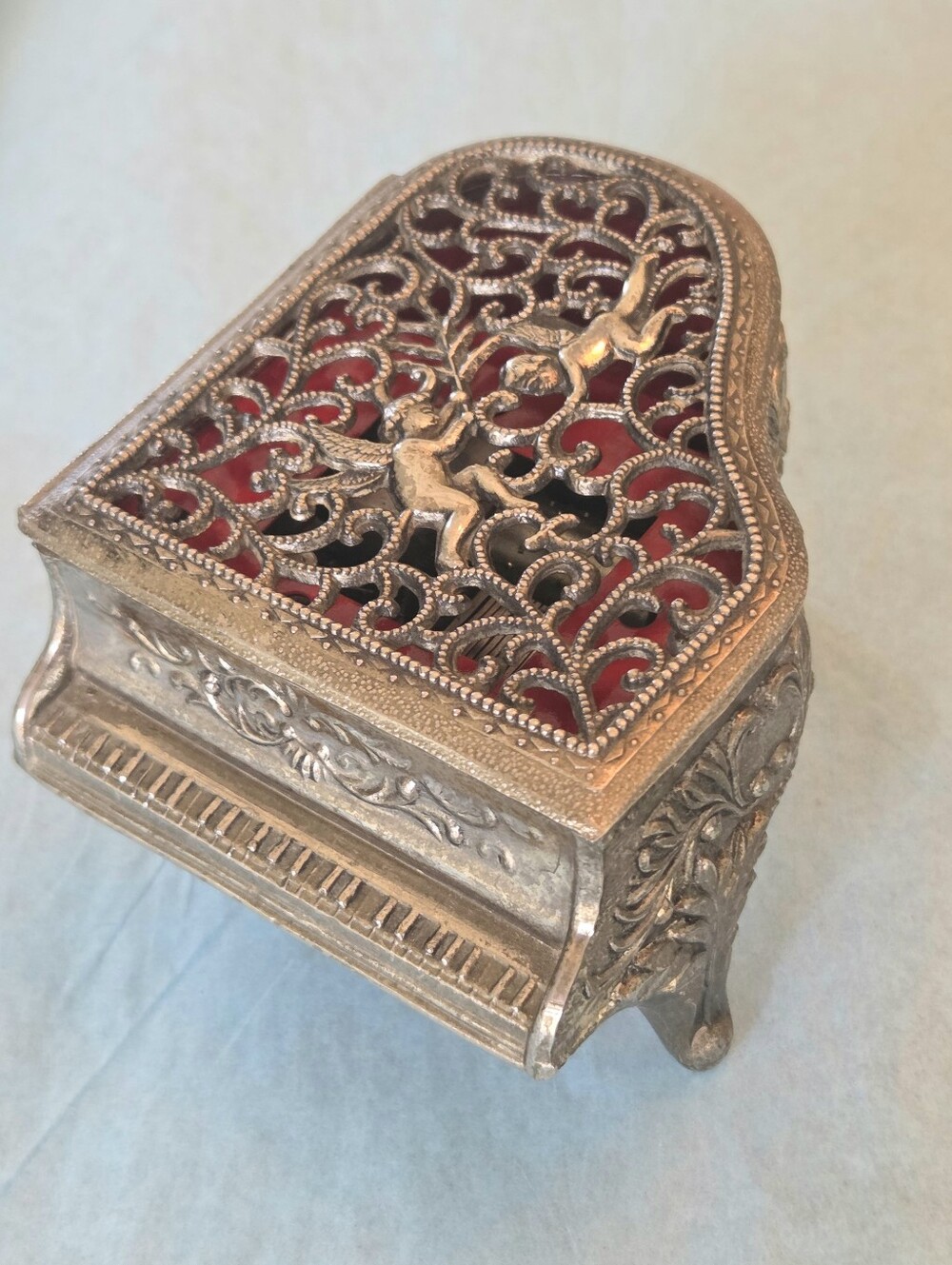 Vintage Sankyo Grand Piano Music Jewelry Box Japan Lara's Theme Works